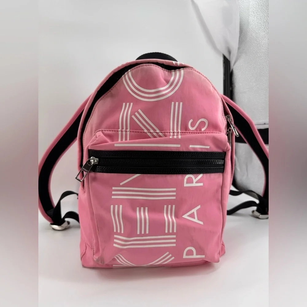 Kenzo Paris Logo Pink Backpack